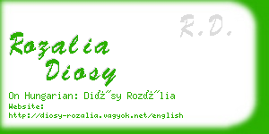 rozalia diosy business card